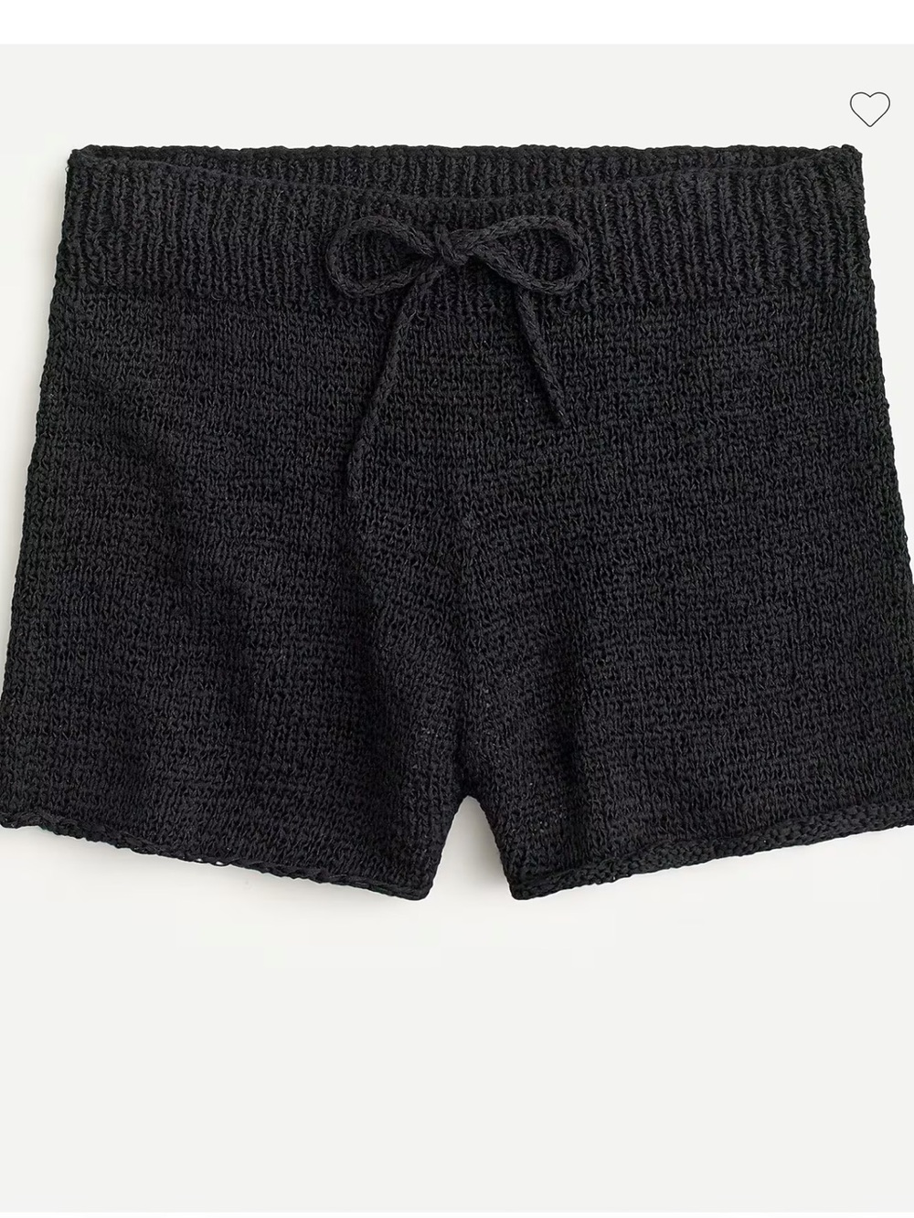 J. Crew Black High-Waist Knit shorts S